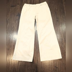 Classic Women's Ralph Lauren Premium Tan Size 12 Cotton Pants